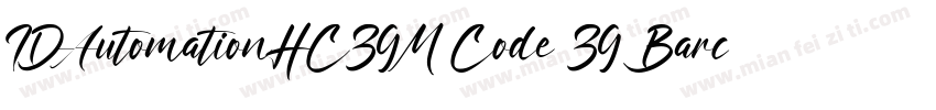 IDAutomationHC39M Code 39 Barcode字体转换